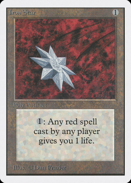 Iron Star - Whenever a player casts a red spell