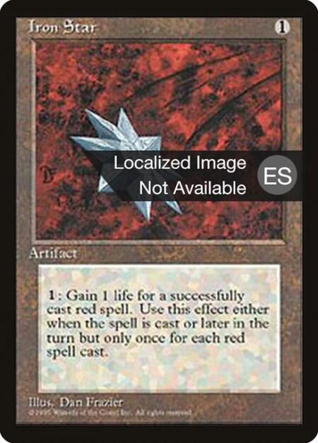 Iron Star - Whenever a player casts a red spell