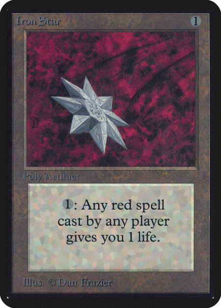 Iron Star - Whenever a player casts a red spell