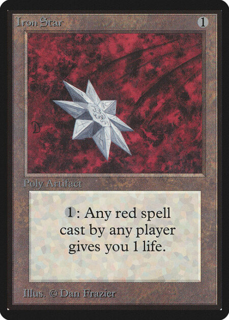 Iron Star - Whenever a player casts a red spell