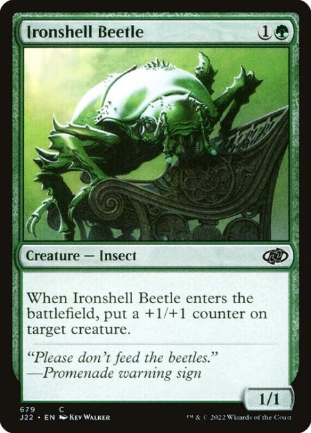 Ironshell Beetle - When Ironshell Beetle enters the battlefield