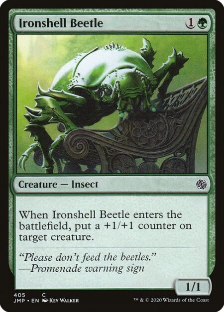 Ironshell Beetle - When Ironshell Beetle enters the battlefield