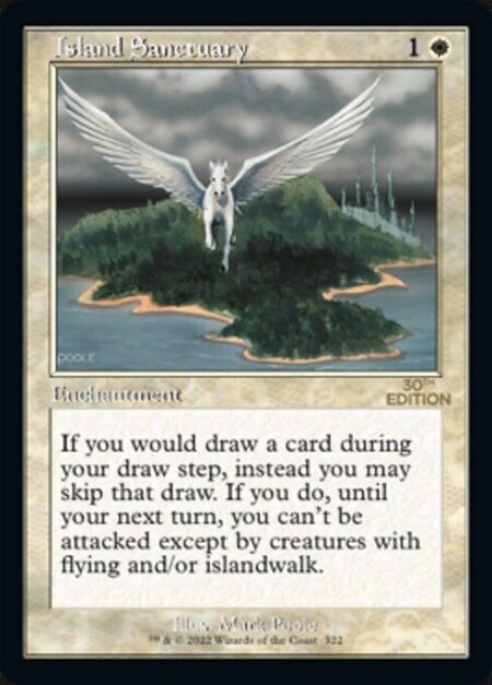 Island Sanctuary - If you would draw a card during your draw step