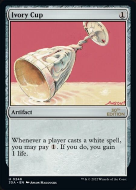 Ivory Cup - Whenever a player casts a white spell