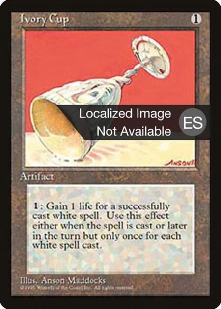 Ivory Cup - Whenever a player casts a white spell