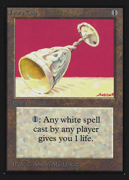 Ivory Cup - Whenever a player casts a white spell