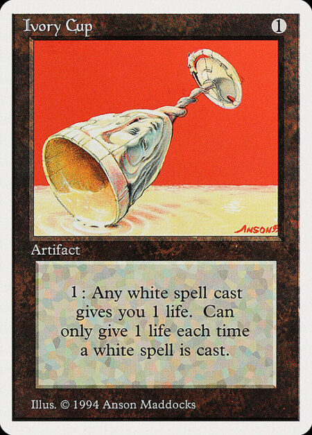 Ivory Cup - Whenever a player casts a white spell