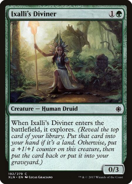 Ixalli's Diviner - When Ixalli's Diviner enters the battlefield