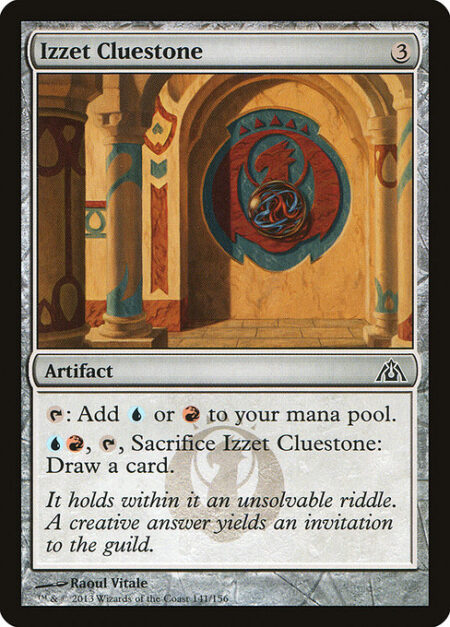 Izzet Cluestone - {T}: Add {U} or {R}.