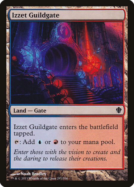 Izzet Guildgate - This land enters tapped.