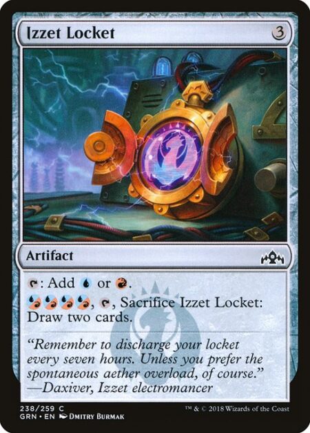 Izzet Locket - {T}: Add {U} or {R}.