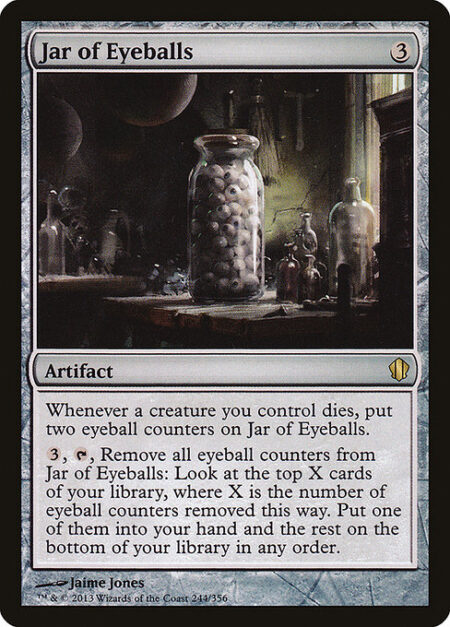 Jar of Eyeballs - Whenever a creature you control dies