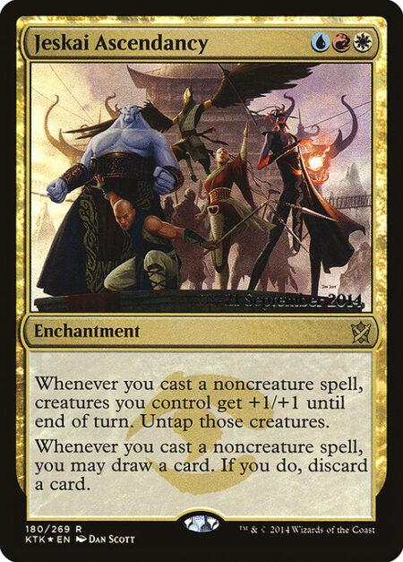 Jeskai Ascendancy - Whenever you cast a noncreature spell