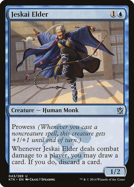 Jeskai Elder - Prowess (Whenever you cast a noncreature spell