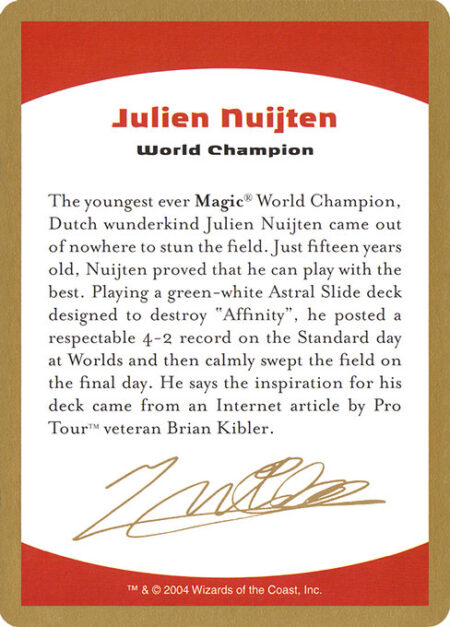 Julien Nuijten Bio - The youngest ever Magic® World Champion