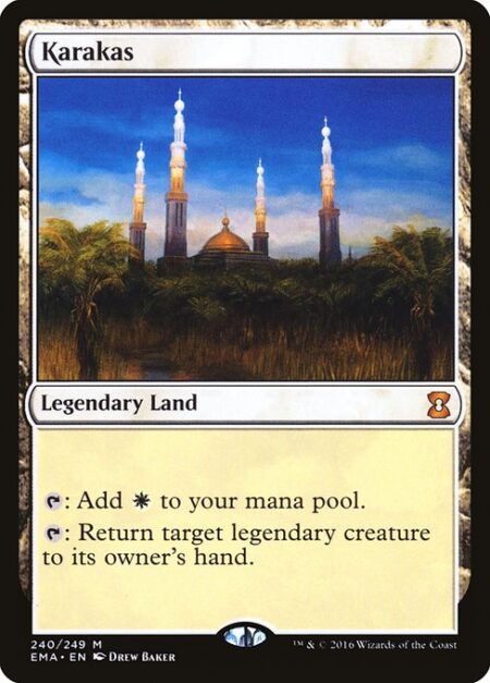 Karakas - {T}: Add {W}.