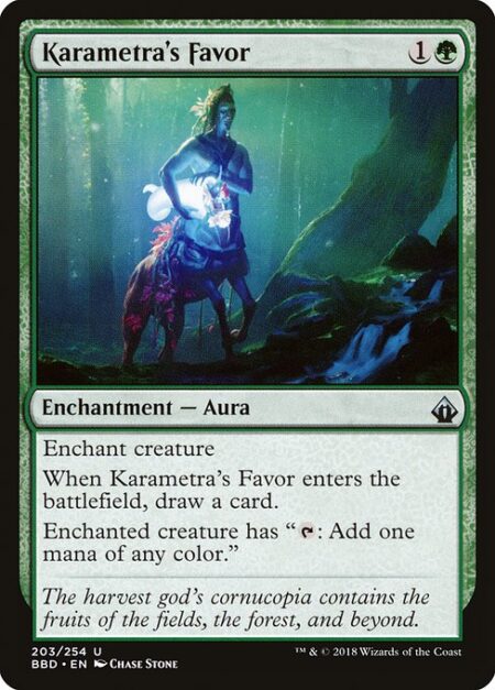 Karametra's Favor - Enchant creature