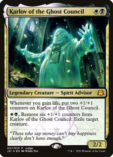 Karlov of the Ghost Council - Whenever you gain life