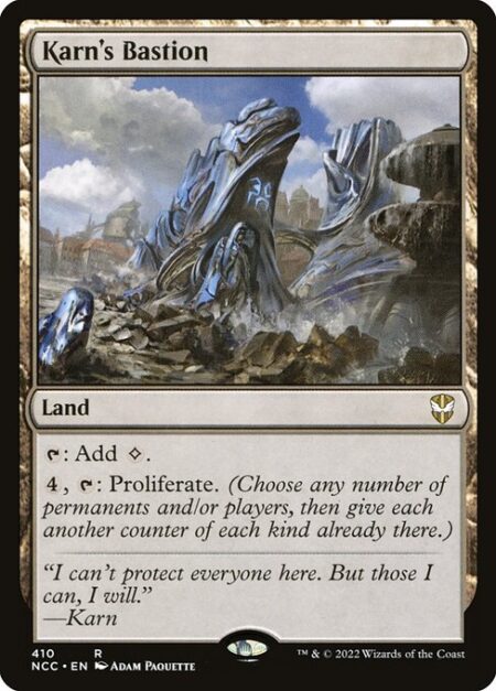 Karn's Bastion - {T}: Add {C}.