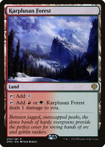 Karplusan Forest - {T}: Add {C}.