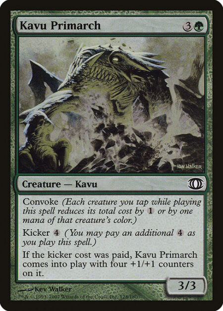 Kavu Primarch - Kicker {4} (You may pay an additional {4} as you cast this spell.)