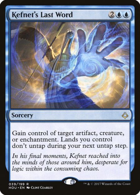 Kefnet's Last Word - Gain control of target artifact