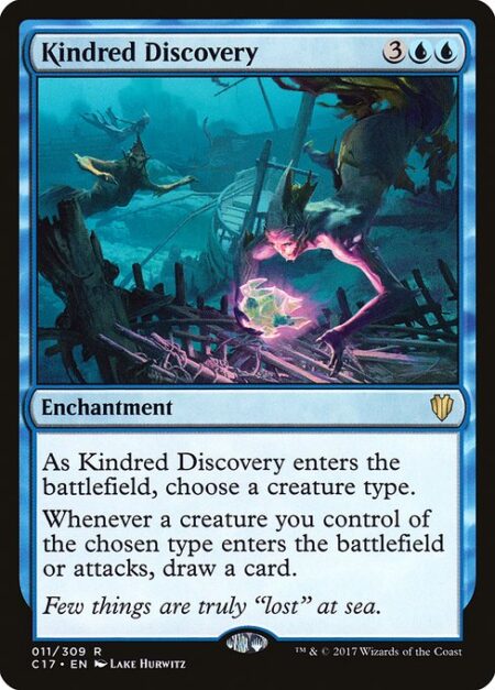 Kindred Discovery - As Kindred Discovery enters the battlefield