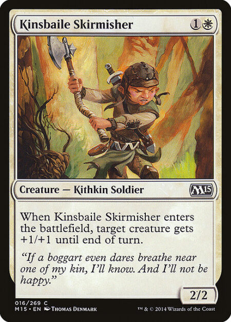Kinsbaile Skirmisher - When Kinsbaile Skirmisher enters the battlefield