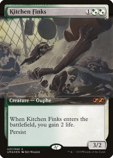 Kitchen Finks - When Kitchen Finks enters the battlefield