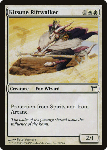 Kitsune Riftwalker - Protection from Spirits and from Arcane