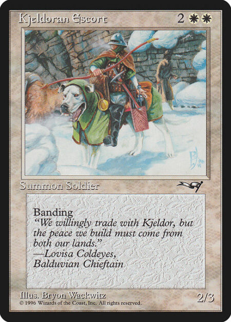 Kjeldoran Escort - Banding (Any creatures with banding