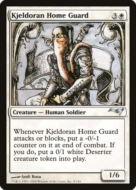 Kjeldoran Home Guard - At end of combat