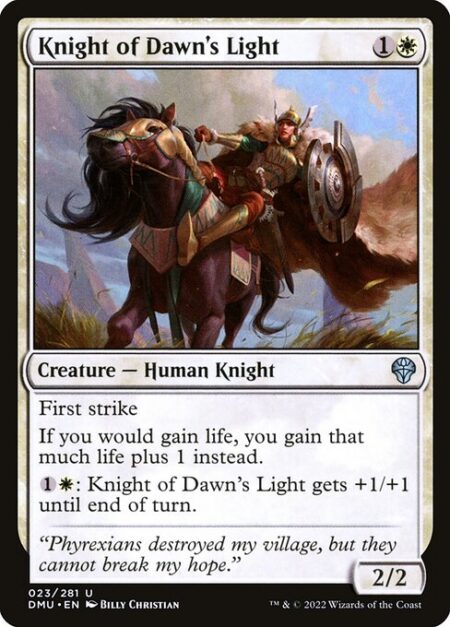 Knight of Dawn's Light - First strike