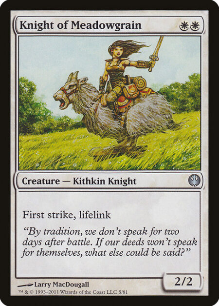 Knight of Meadowgrain - First strike