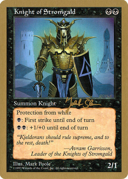 Knight of Stromgald - Protection from white