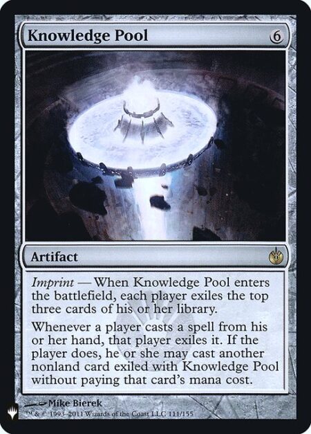 Knowledge Pool - Imprint — When Knowledge Pool enters the battlefield