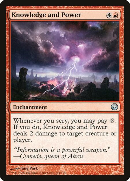 Knowledge and Power - Whenever you scry