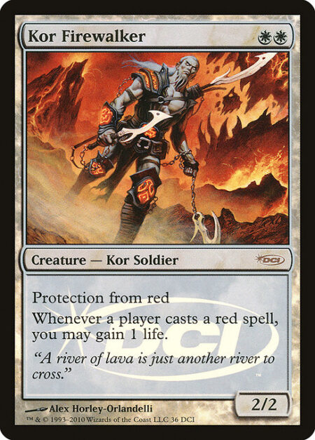 Kor Firewalker - Protection from red