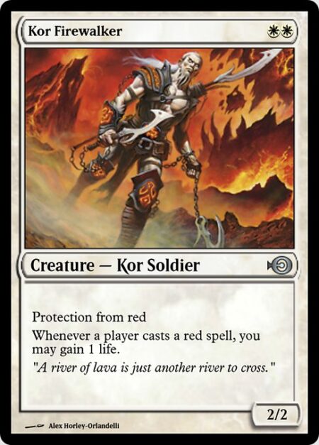 Kor Firewalker - Protection from red