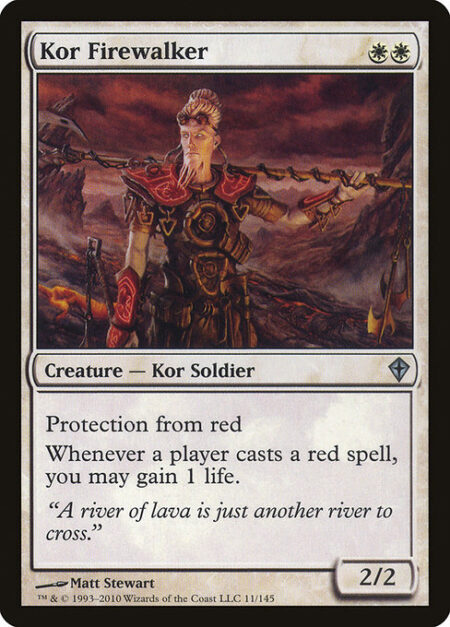 Kor Firewalker - Protection from red