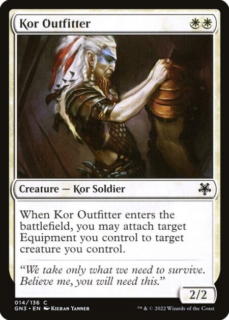 Kor Outfitter - When Kor Outfitter enters the battlefield