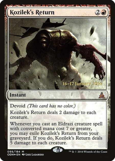 Kozilek's Return - Devoid (This card has no color.)