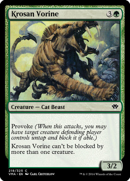 Krosan Vorine - Provoke (Whenever this creature attacks