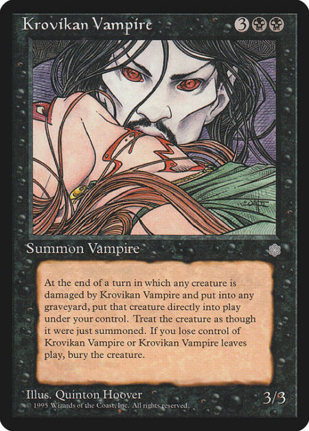 Krovikan Vampire - At the beginning of each end step