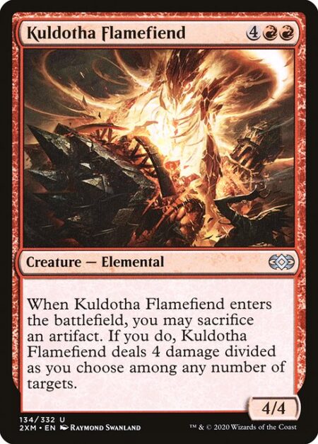 Kuldotha Flamefiend - When Kuldotha Flamefiend enters the battlefield