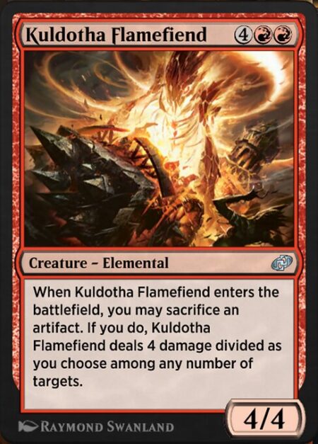 Kuldotha Flamefiend - When Kuldotha Flamefiend enters the battlefield