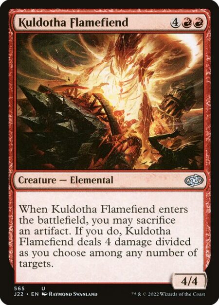 Kuldotha Flamefiend - When Kuldotha Flamefiend enters