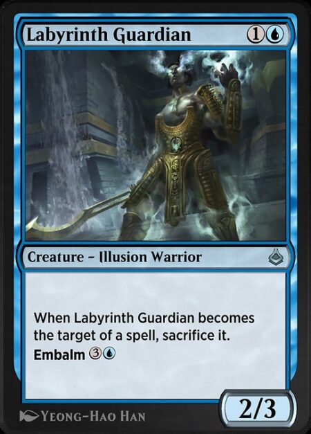 Labyrinth Guardian - When Labyrinth Guardian becomes the target of a spell