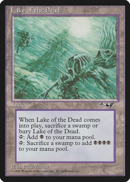 Lake of the Dead - If Lake of the Dead would enter the battlefield