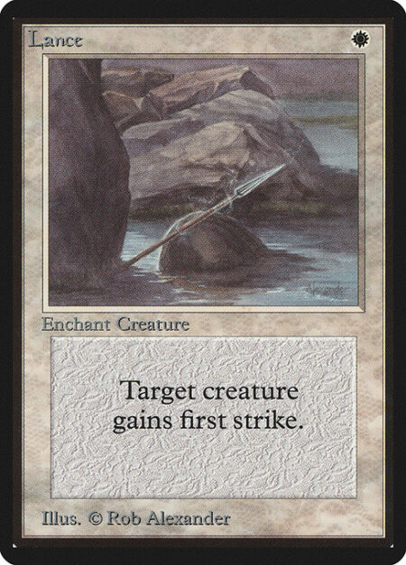 Lance - Enchant creature